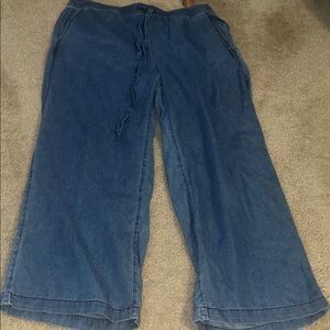 NWT! Women's Blue Wide-Leg Jeans